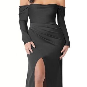 AZAZIE Off Shoulder Long Sleeve Dress